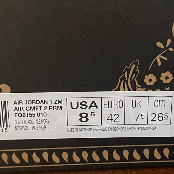 Air Jordan 1 High Zoom Air CMFT 2 'Día De Muertos' FQ8155-010 Men's Size 8.5 - Picture 7 of 7